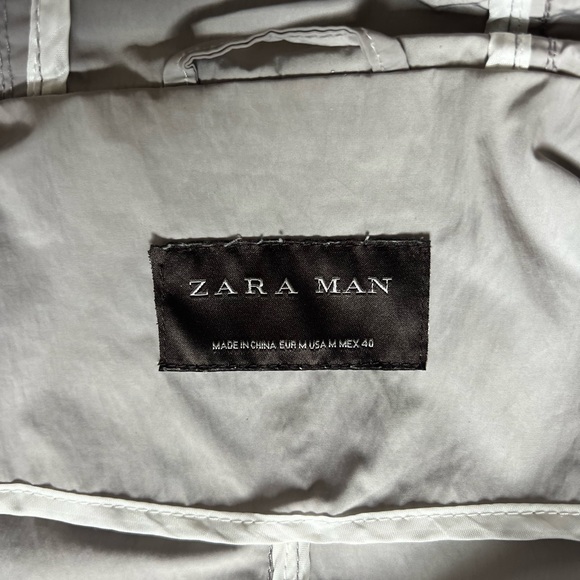 Zara Grey Raincoat | M - Picture 3 of 4